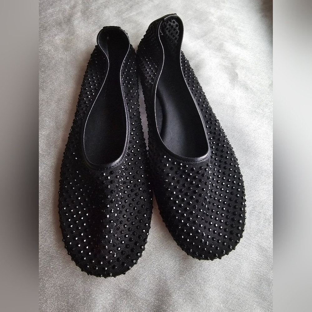 Dear Frances Balla Crystal Embellished Mesh Flats Sz EU40/US10 - Picture 8 of 15